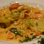 クロッキオ - タラバガニとチンゲンサイのトマトクリーム