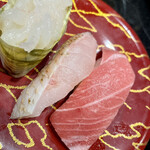 廻る富山湾 すし玉 富山駅店 - 白えび、のどくろ、中トロ