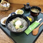 山海料理仁志乃 - 生しらす丼1100円