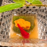 銀座 よし澤 - 賀茂茄子と雲丹の餡掛け