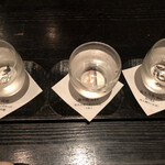 軽井沢 川上庵 - 日本酒飲み比べ