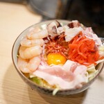 月島もんじゃ もんろう - ミックス天