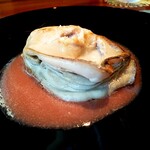 蒼 - 「一色産　岩牡蠣のムニエル」両手の親指と人差し指で円を作って下さい。そのサイズです。厚みも凄い。