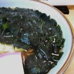 丸川屋 - 「わかめそば（温）」右側からの撮影です(10/25UP)