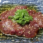 raw liver sashimi