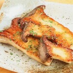 King oyster mushrooms grilled with butter and soy sauce