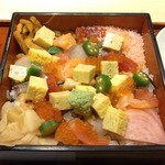 Tsukiji Sushi Sei - ばらちらしのアップ