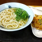 Sanuki Udon Meriken Y - かけ並＋野菜かき揚げ