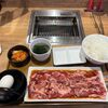 Yakiniku Raiku - 牛すき焼肉セット　860円
                ご飯大盛り・お替り無料