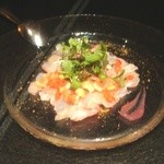 LUGALIS - グジのカルパッチョ、イチジクソース