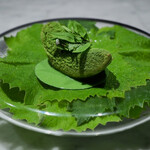 Yama  - 揚げ桃と抹茶