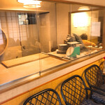 Teuchi Soba Ogawa - 玄関脇の蕎麦打ち部屋