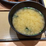 やよい軒 - 味噌かつ煮定食