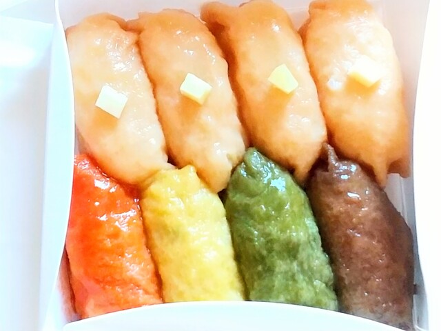 5種類のおいなりさん』by JJじゅん : つきじ 天狐 (inari-sushi