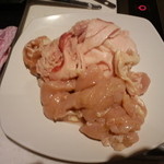 Green'sK鉄板ビュッフェ - 豚ばら肉（脂身多い）・鶏肉