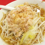 ラーメン二郎 - ＜参考＞ラーメンミニ＋アブラ＋ショウガ半分