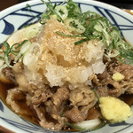 丸亀製麺 - 鬼おろし肉ぶっかけ(ネギ おろし生姜 すりごまトッピング)