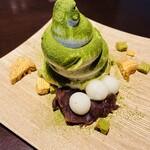 港屋珈琲  - くるくる抹茶ソフトクリームパフェ