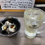 食彩厨房 甚兵衛 - サザエとハイボール