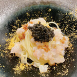 IZA - のどぐろと桃のラグーのカッペリーニ