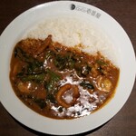 Koko Ichibanya - ◆「海老煮込みカレー」トッピング：イカリングフライ/ほうれん草