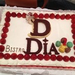 ビストロ ダイア - 2012.10　1周年記念パーティ♪　の、ケーキ！