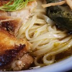 塩そば専門店 桑ばら - アワビの肝出汁冷やしそば