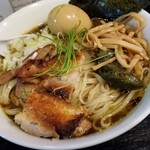 塩そば専門店 桑ばら - アワビの肝出汁冷やしそば