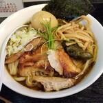 塩そば専門店 桑ばら - アワビの肝出汁冷やしそば