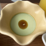 F - 抹茶プリン。