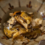 うを徳 - 2021.7 長良川天然鮎コンフィ・宮城黒鮑・茨城新蓮根のおこわ