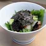 家庭料理 小川 - たこと胡瓜のわさび和え