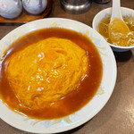 鶏舎 - カニ玉丼