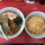 ラーメンショップ - 七味お酢つけめん中盛(税込880円＋100円)