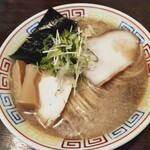 人力俥 - 背脂煮干そば（大盛）