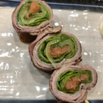 焼き鳥 ばかちん - レタス明太巻　320円