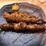 焼き鳥 ばかちん - つくね　皮　　