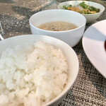 熱香森 - ご飯とフカヒレスープみたいなスープ