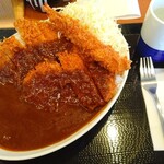 Katsu Ya - カツカレー松大盛りエビフライトッピング