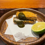 瞬 - 鮑フライ　肝ソース