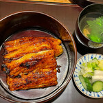 瞬 - うな重　肝すい　香の物