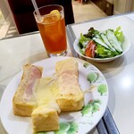 ジュアン - ハムチーズトーストセット 880円