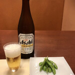 ぬりや - 枝豆＆ビール