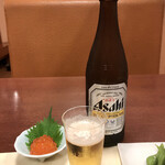 ぬりや - イクラおろし＆ビール