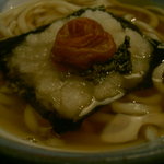 八橋 喜久三亭 - 梅かけうどん