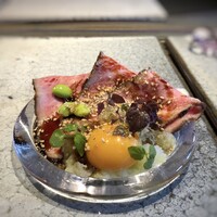 日本料理 TOBIUME - ＊黒毛和牛サーロイン、ローストビーフ・・普通のローストBeefを想像された方、全く別物でございますよ。 こんなに美味しいローストビーフというか上質なお肉、中々頂けないですよ。いつもながらスゴイ。