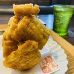 手打ちそば 櫓 - とうもろこしのかき揚げ