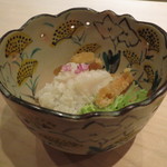 くろぎ - 鱧の叩き、骨煎餅と