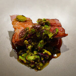 コントワール フー - 酢豚 バスク豚  真空してないトルセ 台湾の黒酢 紹興酒 無農薬ピスタチオ 
      
      うまくないわけがない