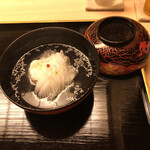 道人 - アコウ(兵庫県明石産)と葛素麺(奈良県産)のすまし仕立てのお椀